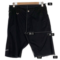 uniform experiment ユニフォームエクスペリメント 23SS CUT OFF SHORTS カットオフショーツ ショートパンツ ブラック UE-230038 Size 1 福生店