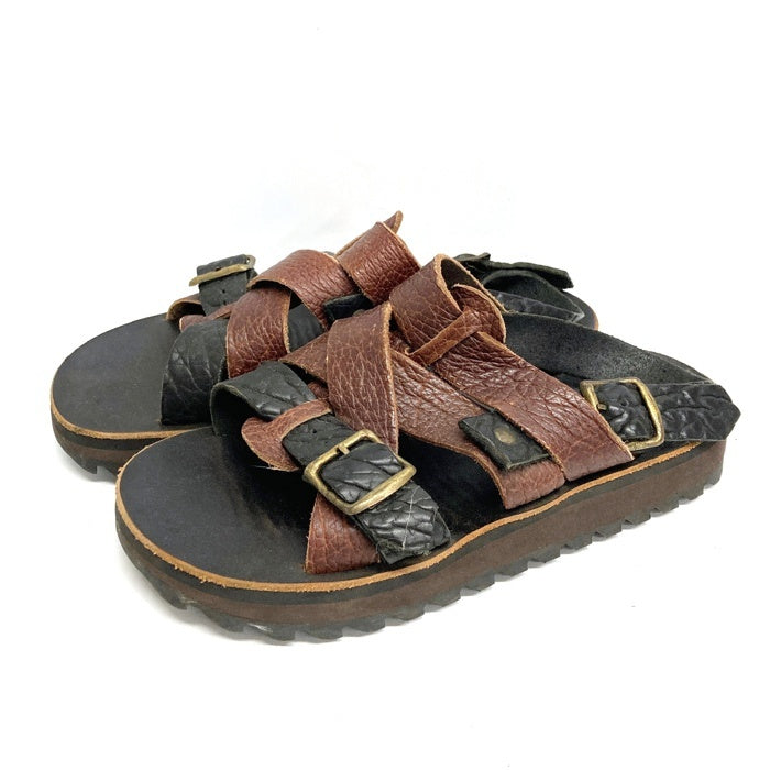 HE SANDALMAN サンダルマン サンダル VIBRAM RIPPLE ブラウン size9 瑞穂店