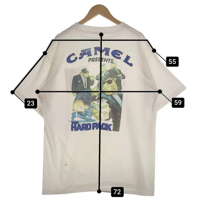 90's CAMEL キャメル THE HARD PACK Pocket S/S TEE 半袖 ポケット Ｔシャツ ポケT ホワイト Size XL 福生店