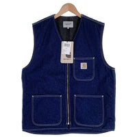 Carhartt WIP カーハート ワークインプログレス CHORE VEST チョアベスト 裏地ブランケット インディゴ I032704 Size L 福生店