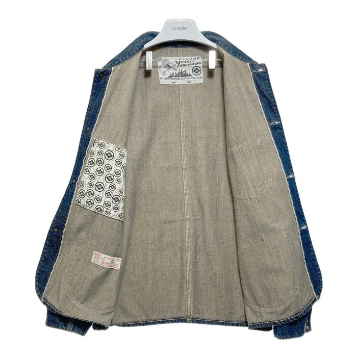 YAMANE ヤマネ デニムカバーオール ジャケット インディゴ エヴィス Size 42-44 瑞穂店