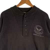 BUZZ RICKSON'S バズリクソンズ U.S.AIR FORCE ヘンリーネックスウェットトレーナー ネイビー Size L 福生店