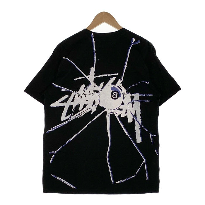 STUSSY ステューシー SHATTERED TEE シャッタード Tシャツ プリント 8ボール ブラック Size M 福生店