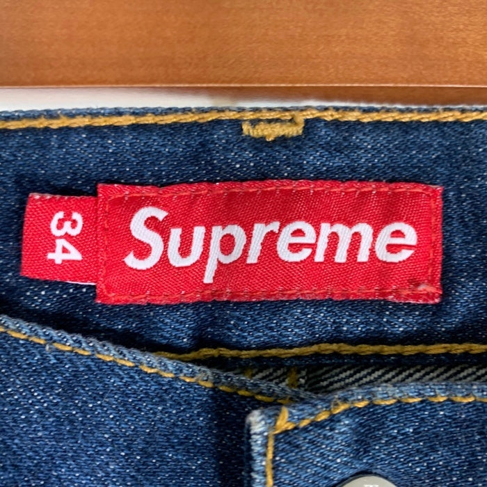 SUPREME シュプリーム SLIM スリムテーパードデニムパンツ インディゴ ボタンフライ 赤耳 Size 34 福生店
