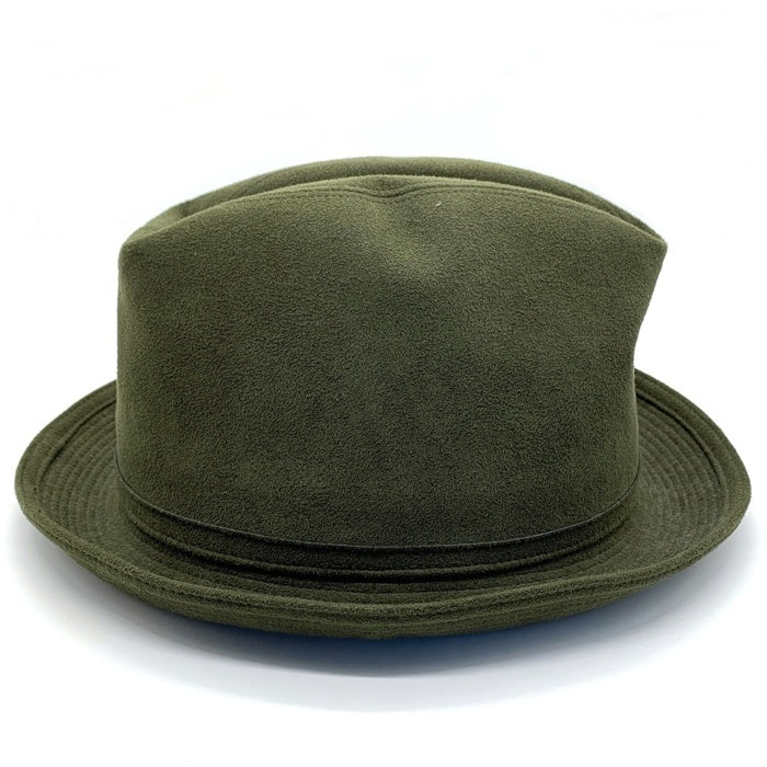 Borsalino ボルサリーノ フェイクスウェード 中折れハット ディープグリーン 日本製 BX202-08A00 Size 57cm 福生店