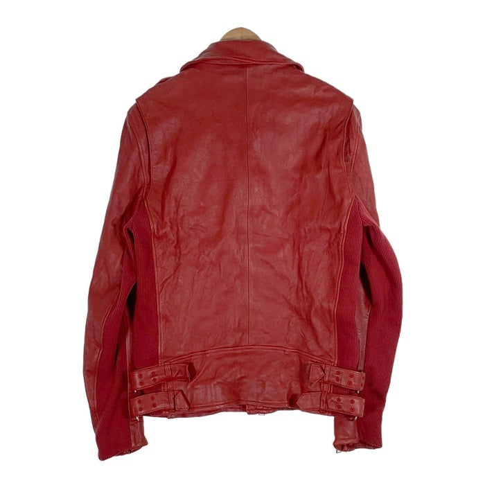 glamb グラム Mercury Riders マーキュリーライダース シープスキン ダブルライダースジャケット レッド GB16AT/JKT08 Size 4 福生店