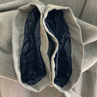 GIORGIO ARMANI LE COLLEZIONI ジョルジオアルマーニ  コレツィオーニ ポリエステルxオレフィン ロングコート グレー size38 瑞穂店