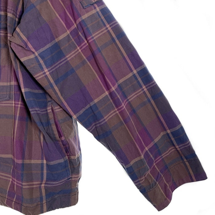 SUPREME シュプリーム 24SS Utilyty Anorak Plaid ユーティリティ アノラック ジャケット チェック パープル Size XL 福生店
