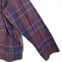 SUPREME シュプリーム 24SS Utilyty Anorak Plaid ユーティリティ アノラック ジャケット チェック パープル Size XL 福生店