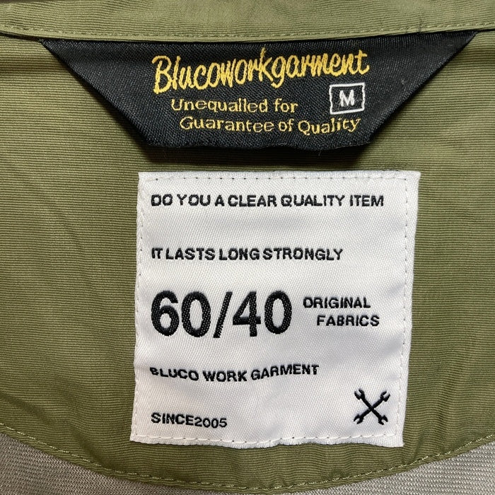 BLUCO ブルコ 60/40クロス コーチジャケット グリーン OL-041 Size M 瑞穂店