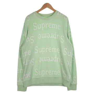 SUPREME シュプリーム 18SS Jacquard Logo Crewneck ジャカード ロゴ クルーネックスウェットトレーナー グリーン Size L 福生店