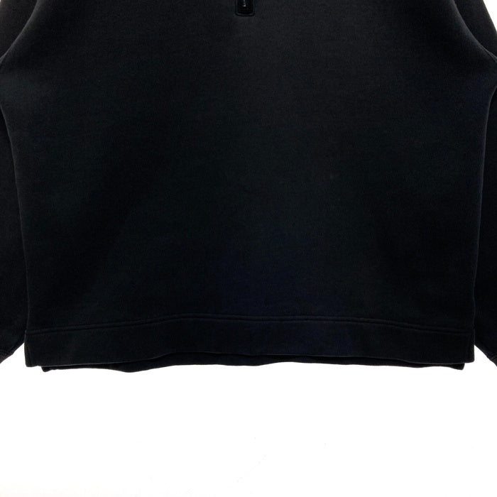 NIKE ナイキ 刺繍ロゴ ハーフジップ スウェット トレーナー ブラック sizeM 瑞穂店