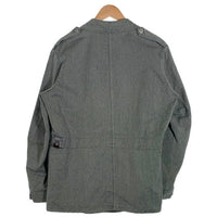 SWISS ARMY スイス軍 デニム 長袖 ミリタリー ワークジャケット グレー Size L相当 福生店