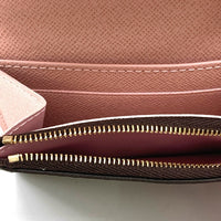 LOUIS VUITTON ルイヴィトン モノグラム ポルトモネ ロザリ ローズ バレリーヌ 財布 小銭入れ カード ブラウン ICチップ M62361 瑞穂店