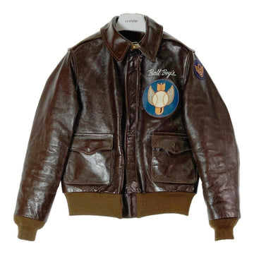 Buzz Rickson's バズリクソンズ BR80628  ROUGH WEAR CLOTHING CO ラフウェア A-2カスタム 511th BOMB.SQ. BALL BOYS フライトジャケット ブラウン size38 瑞穂店
