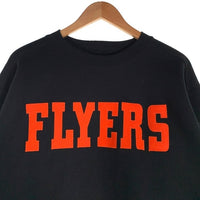 90's 00's majestic マジェスティック Philadelphia Flyers フィラデルフィア フライヤース クルーネック スウェット ブラック メキシコ製 Size M 福生店