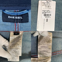 DIESEL ディーゼル D-SVENT JACKET ジップアップデニムジャケット ハーフ丈 インディゴ Size XL 福生店
