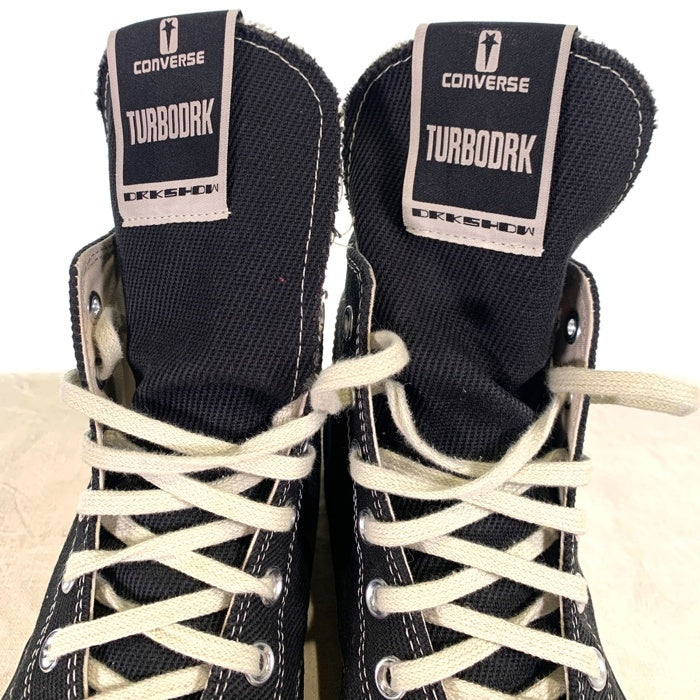 CONVERSE コンバース RICK OWENS DRKSHDW リックオウエンス ダークシャドウ TURBODRK CHUCK 70 HI ターボダーク チャックテイラー ハイ ブラック 172344C Size US10 (28.5cm) 福生店