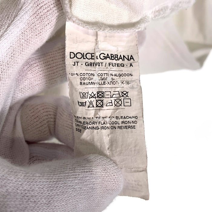 DOLCE & GABBANA ドルチェアンドガッバーナ 半袖 Tシャツ ホワイト Size 46 福生店