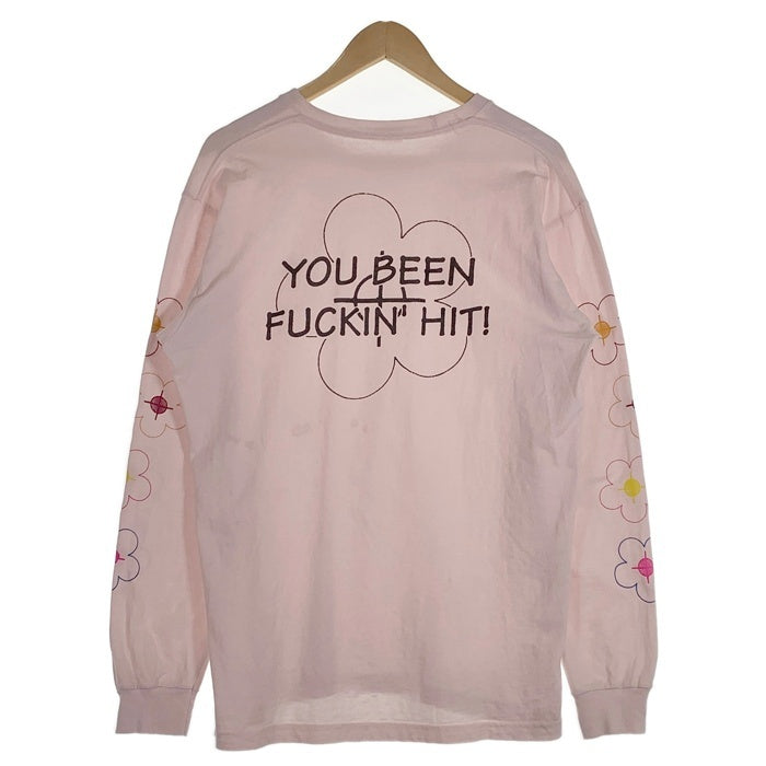 SUPREME シュプリーム 17SS Been Hit L/S Tee ボーンヒット プリント ロングスリーブTシャツ ライトピンク Size L 福生店