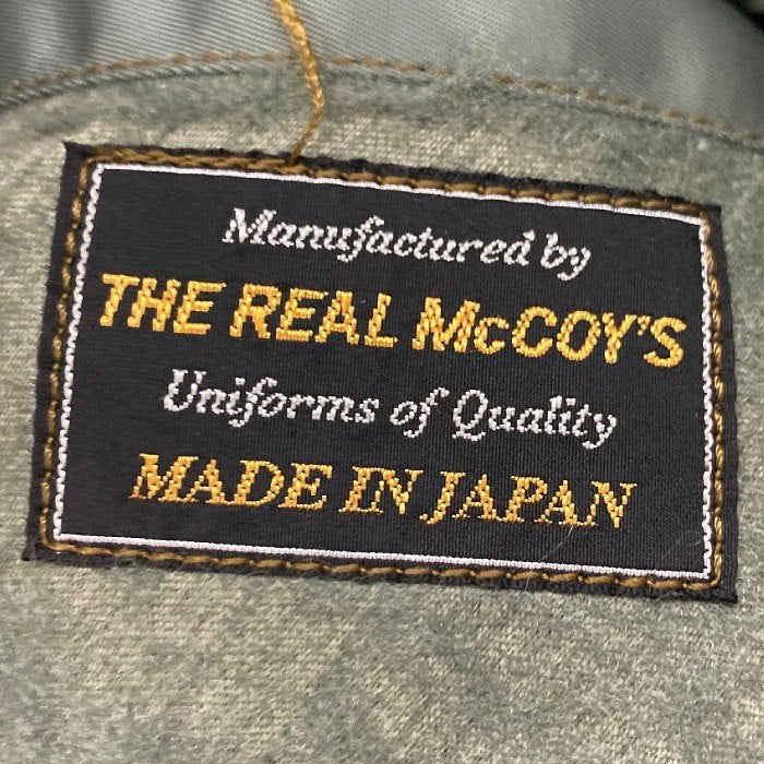 THE REAL McCOYS リアルマッコイズ MJ14113 実名復刻 MA1 フライトジャケット BLUE ANCHOR カーキ sizeXL 瑞穂店