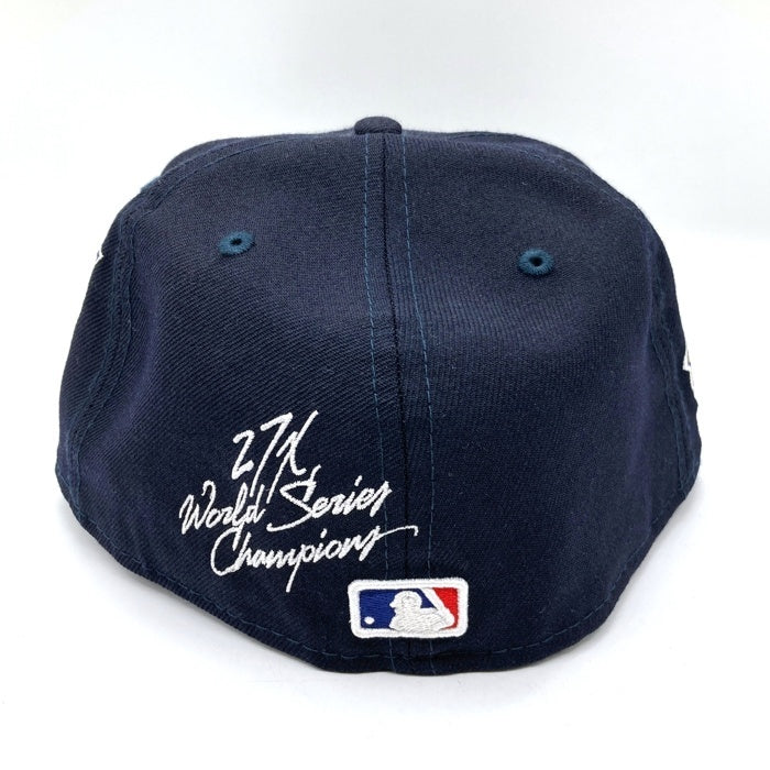 NEW ERA ニューエラ Worid Champion ニューヨークヤンキース グレーアンダーバイザー 59FIFTY ベースボールキャップ ネイビー Size60.6 瑞穂店