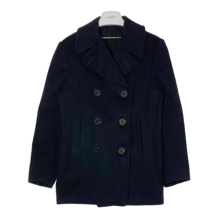 US NAVAL CLOTHING 50's PEA COAT 実物 内側 刺繍 ステンシル有り ネイビー Size34 瑞穂店