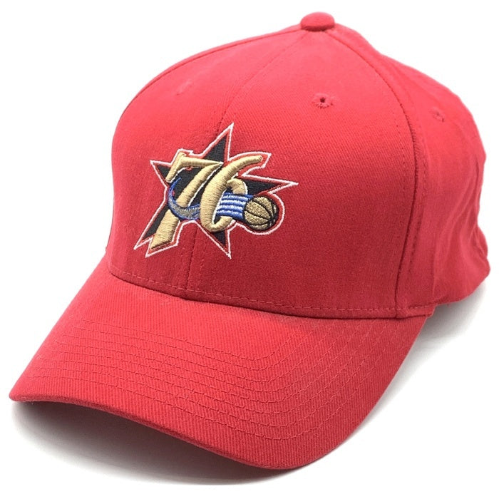 90-00's NIKE ナイキ NBA フィラデルフィア・シクサーズ 76ers ベースボールキャップ レッド 刺繡 FLEX FIT 福生店