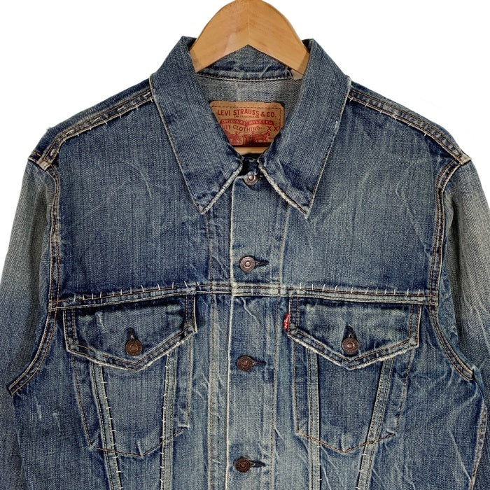 LEVI'S リーバイス 70505-0217 デニムトラッカージャケット インディゴ BIGE復刻 ダメージ リメイク Size 42 福生店