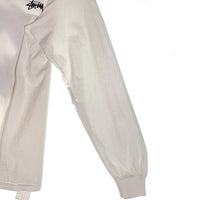 STUSSY ステューシー トランプ プリント 長袖 Tシャツ ロンT ホワイト Size L 福生店