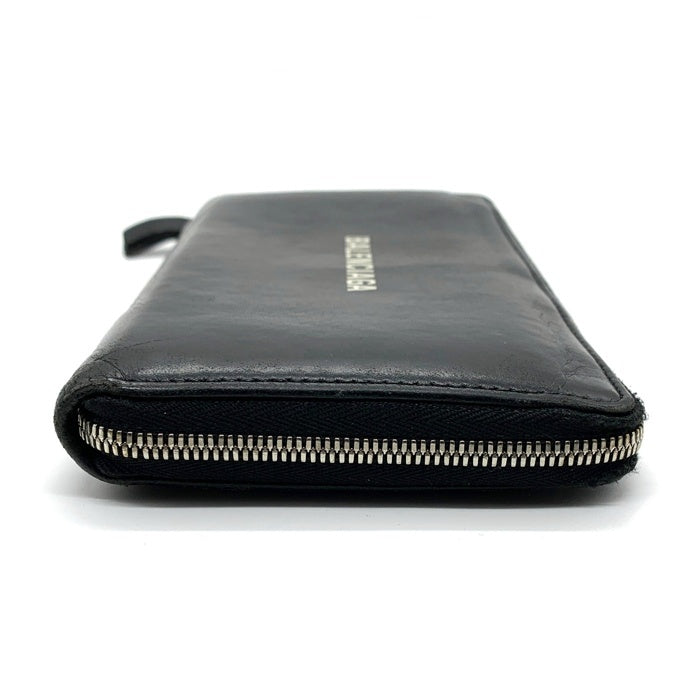 BALENCIAGA バレンシアガ ラウンドファスナー レザーウォレット 長財布 ブラック 661935 福生店