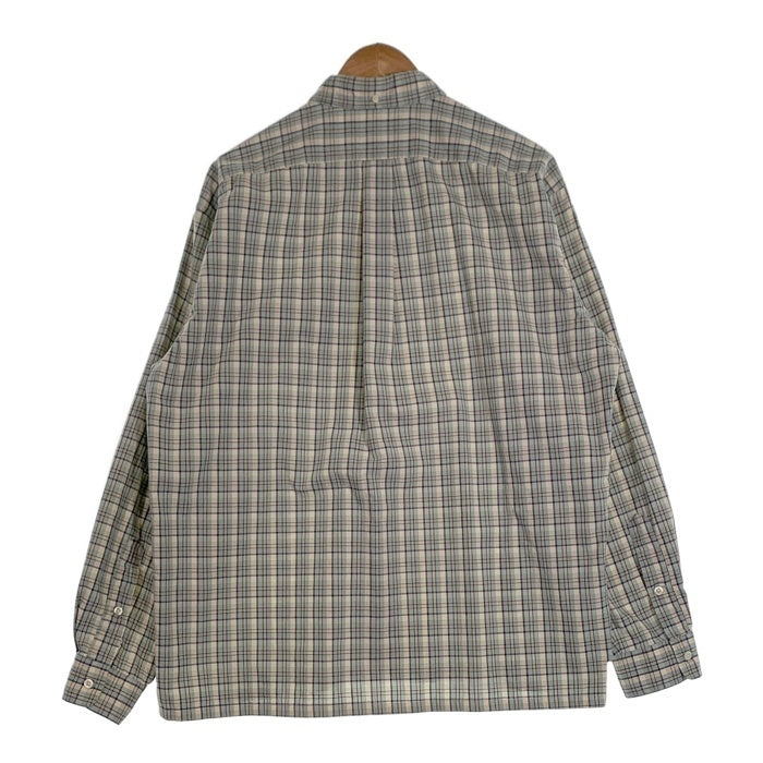 Ralph Lauren ラルフローレン GREGGOR 長袖 コットン チェック ボタンダウンシャツ ライトブルー ナチュラル Size L 福生店