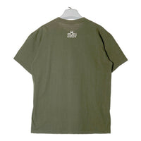 STUSSY ステューシー ワールドツアー 前面プリント Tシャツ カーキ sizeL 瑞穂店