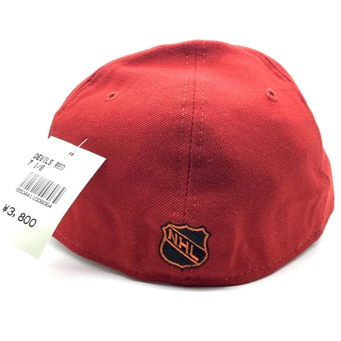 90's New Era ニューエラ NHL ニュージャージー・デビルス 59FIFTY ベースボールキャップ レッド ウール USA製 Size 7 1/8 (56.8cm) 福生店