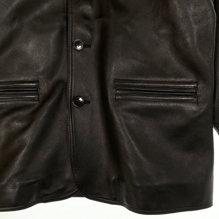 BEAMS ビームス シープスキン カーコート レザージャケット ブラック 11-18-6163-202 Size S 福生店