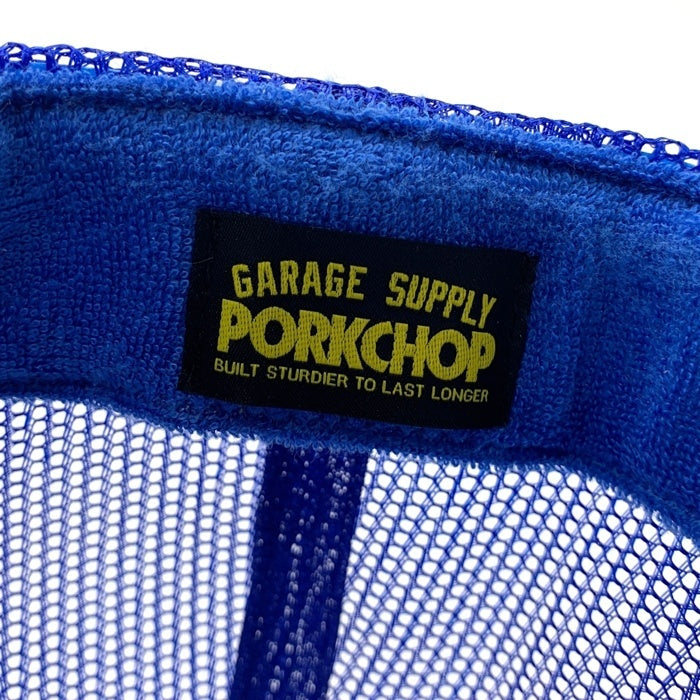 PORKCHOP GARAGE SUPPLY ポークチョップガレージサプライ CHOP YOUR OWN WOOD CAP メッシュキャップ スナップバックキャップ OTTO ブルー 福生店
