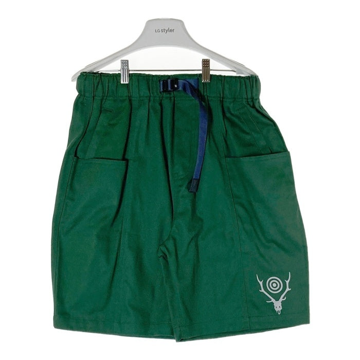 South2 West8 サウスツーウエストエイト MR732 Belted C.S. Short ベルテッドショートパンツ グリーン sizeS 瑞穂店
