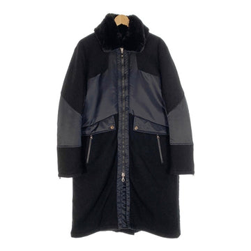 ennerre エネーレ ナイロン ウール ベンチコート ブラック 中綿 NR32JX03 Size 52 福生店