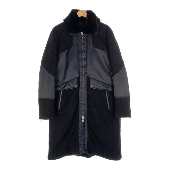 ennerre エネーレ ナイロン ウール ベンチコート ブラック 中綿 NR32JX03 Size 52 福生店