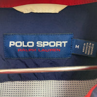 POLO SPORT RALPH LAUREN ポロスポーツ ラルフローレン Tech Harrington テック ハリントンジャケット ネイビーxホワイト sizeM★汚れ有 瑞穂店