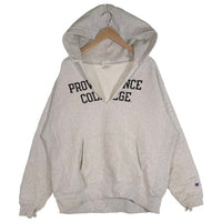 Champion チャンピオン REVERSE WEAVE リバースウィーブ PROVIDENCE COLLEDGE ダメージ加工 リメイク プルオーバー フーディー パーカー グレー Size XL 福生店