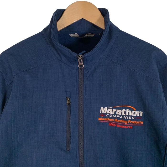 Eddie Bauer エディーバウアー ソフトシェルジャケット ブルー 内フリース 企業刺繡 EB532 Size L 福生店