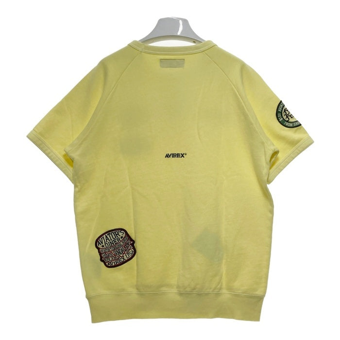 AVIREX アヴィレックス 783-3135005 WEST COAST FADE WASH S/S SWEAT 半袖スウェット イエロー sizeM 瑞穂店