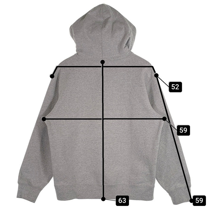 SUPREME シュプリーム BURBERRY バーバリー 22SS Box Logo Hooded Sweatshirt ボックスロゴ プルオーバー フーディー パーカー グレー カナダ製 Size S 福生店
