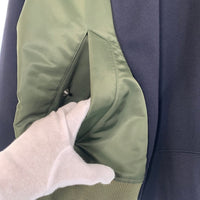 NIKE ナイキ sacai サカイ NRG HOODY ドッキングパーカー フーディー ナイロン切替 ネイビー オリーブ CW2419-475 Size 2XL 福生店