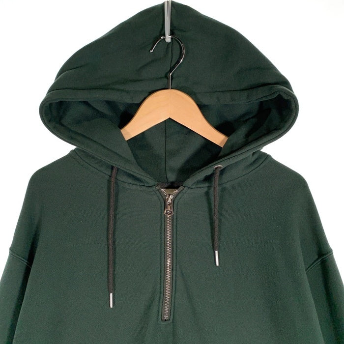 ATRCTR アトラクター 25SS ハーフジップ プルオーバースウェットパーカー フーディー グリーン Size 1 福生店