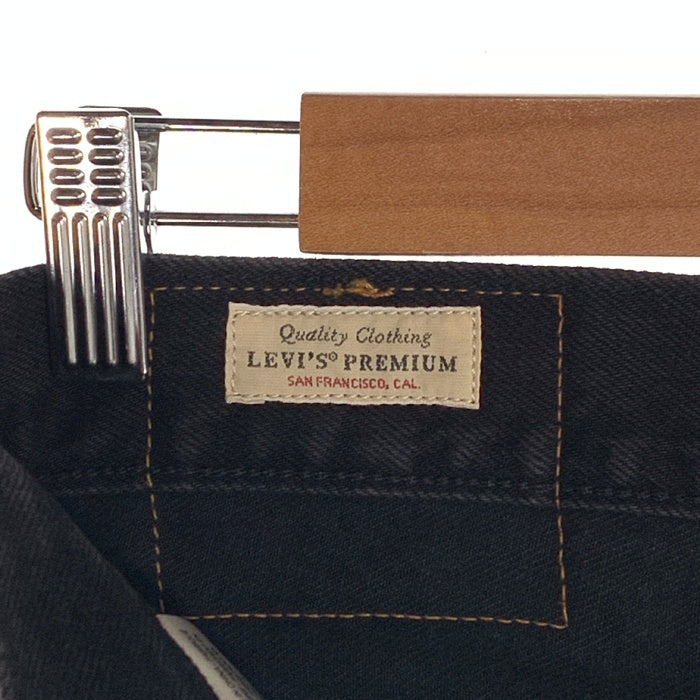 Levi's PREMIUM リーバイス プレミアム EDIFICE エディフィス別注 501 BIGE ブラックデニム テーパードパンツ A6738-0000 Size 30×28 福生店