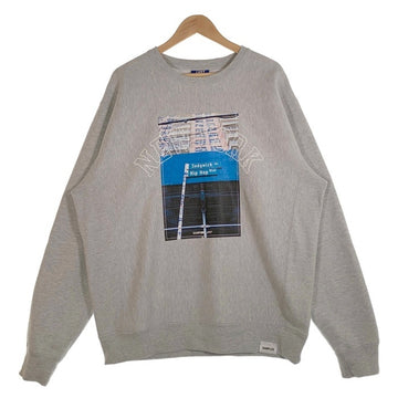 LFYT エルエフワイティー SAMPLES サンプルズ NEW YORK プリント クルーネックスウェットトレーナー ヘザーグレー Size XL 福生店