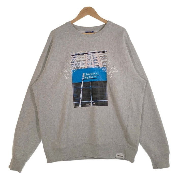LFYT エルエフワイティー SAMPLES サンプルズ NEW YORK プリント クルーネックスウェットトレーナー ヘザーグレー Size XL 福生店