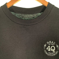 REAL SKATEBOARDS リアル スケートボード 4Q CONDITIONING フォーキュー コンディショニング 半袖 Tシャツ ブラック メキシコ製 Size M 福生店